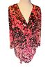 Jennifer Lopez Animal Print Multi Color Long Sleeve Blouse Size 1X - photo 2