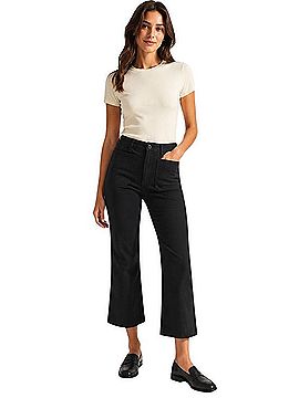 J.Crew x Dauphinette Charley Kickout Crop Chino Casual Pants (view 1)
