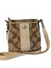 Coach Print Brown Gold Crossbody Bag One size - photo 1