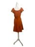DKNY 100% Polyester Orange Casual Dress Size 12 - photo 3