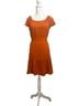 DKNY 100% Polyester Orange Casual Dress Size 12 - photo 2