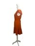 DKNY 100% Polyester Orange Casual Dress Size 12 - photo 4