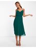 ASOS 100% Polyester Green Cocktail Dress Size 8 - photo 4
