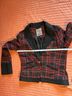 Dollhouse 10% Wool 50% Polyester 100% Polyester Plaid Red Black Jacket Size L - photo 7