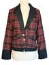 Dollhouse 10% Wool 50% Polyester 100% Polyester Plaid Red Black Jacket Size L - photo 4