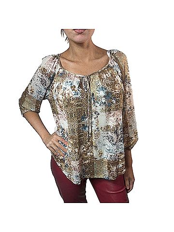 I.N. Studio Short Sleeve Blouse (view 2)