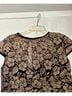Cache Floral Black Gold Cocktail Dress Size 10 - photo 3