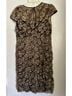 Cache Floral Black Gold Cocktail Dress Size 10 - photo 4