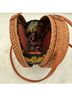 Title Unknown 100% Straw Tan Crossbody Bag One size - photo 5