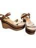 Michael Kors White Brown Wedges Size 8 - photo 1
