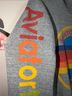 Aviator Nation Print Gray Pullover Hoodie Size M - photo 4