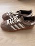 Adidas 100% Suede Brown White Sneakers Size 7 1/2 - photo 3