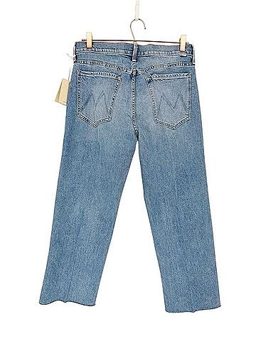 Mother The Mid Rise Rambler Zip Ankle Fray Jeans (view 2)