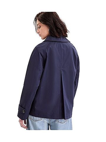 Michael Kors Short Double-Breasted Trench Coat Trenchcoat (view 2)