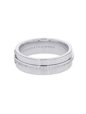 Tiffany & Co. Tiffany &amp; Co. T Wide Diamond Ring, 18K White Gold, Ring Size Approx. (view 2)