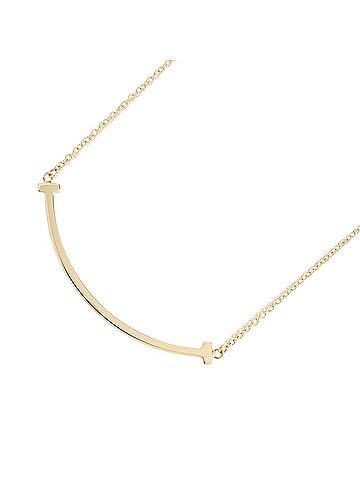 Tiffany & Co. Tiffany &amp; Co. T Smile Pendant Small Necklace, 18K Yellow Gold, 60011679. (view 1)