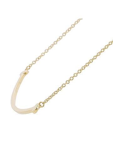 Tiffany & Co. Tiffany &amp; Co. T Smile Pendant Small Necklace, 18K Yellow Gold, 60011679. (view 2)