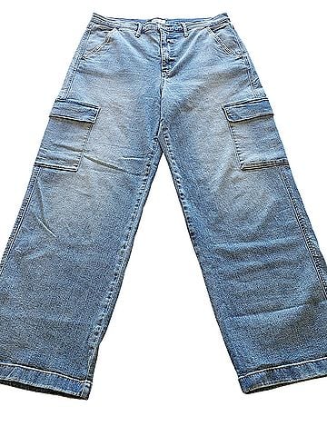Jessica Simpson Wide Leg Cargo Jeans (view 1)