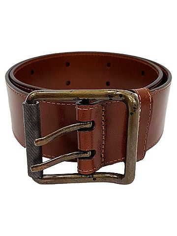 Burberry Burberry Double Holed Belt in Brown Leather (view 1)