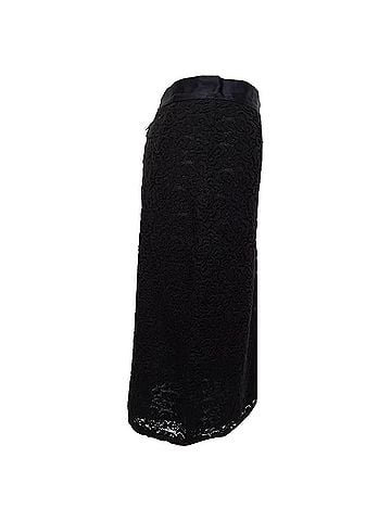 Dolce & Gabbana Dolce &amp; Gabbana Lace Midi Pencil Skirt in Black Polyamide (view 2)