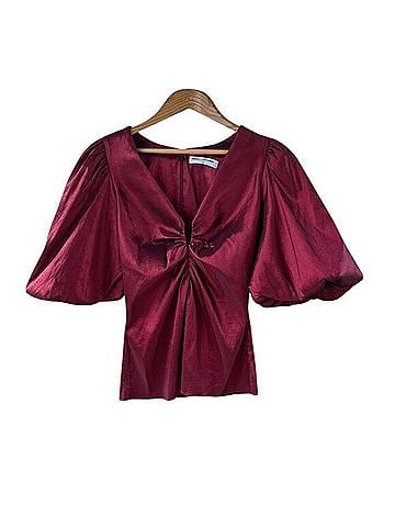Amanda Uprichard Neveah Short Sleeve Top (view 1)