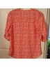 Mix by 41 Hawthorn 100% Polyester Graphic Orange White 3/4 Sleeve Blouse Size S - photo 5