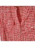 Mix by 41 Hawthorn 100% Polyester Graphic Orange White 3/4 Sleeve Blouse Size S - photo 2