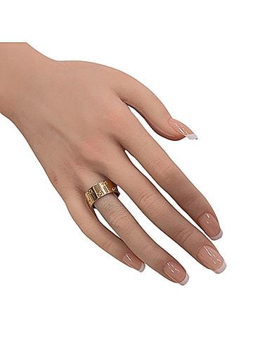 Gucci Gucci Icon Wide Ring, 18K Pink Gold, Women's, Pre-owned. (view 2)