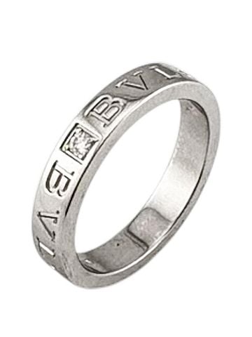 Bvlgari Bulgari Ring, 1, 18K White Gold, Diamond, Women's, BVLGARI, Pre-owned (view 1)