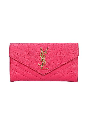 Saint Laurent Saint Laurent long wallet, leather, 372264, women's, pre-owned. (view 1)