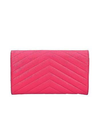 Saint Laurent Saint Laurent long wallet, leather, 372264, women's, pre-owned. (view 2)