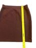 St. John Print Brown Black Formal Skirt Size 14 - photo 6