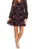 CeCe Floral Black Pink Casual Dress Size XS - photo 3