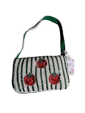 America & Beyond Striped Tomato Beaded Bag Shoulder Bag (view 2)