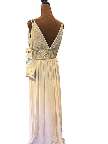 OC by Oleg Cassini Goddess Beaded Cocktail Dress (view 2)