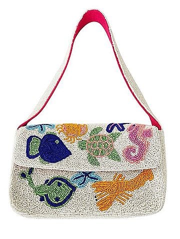 America & Beyond Tropical Fish Turtle Beaded Bag Shoulder Bag (view 1)