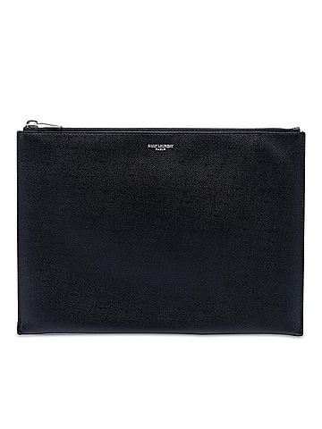 Saint Laurent Grain De Poudre Zip Clutch (view 1)