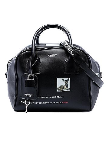 Burberry Leather Deer Print Cube Satchel (view 1)