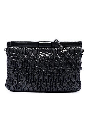 Miu Miu Matelasse Nappa Frame Clutch with Strap (view 1)