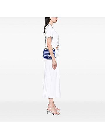 Chanel Venise Biarritz Mixed Fibers and Lambskin Drawstring Bucket Bag (view 2)