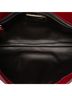 Prada 100% Leather Red Saffiano Envelope Pushlock Clutch One size - photo 5