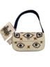 America & Beyond Print Blue Gold White Shoulder Bag One size - photo 1