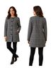 Nanette Lepore Plaid Multi Color Black White Tan Coat Size M - photo 1