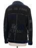 Desigual 100% Polyester Black Blue Faux Leather Jacket Size 6 - photo 3