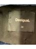 Desigual 100% Polyester Black Blue Faux Leather Jacket Size 6 - photo 7
