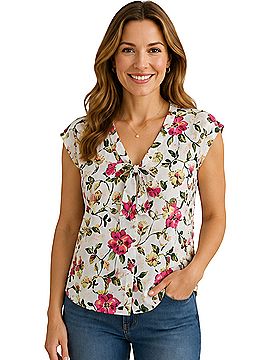 Ann Taylor LOFT Short Sleeve Blouse (view 1)