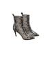 Steve Madden Snake Print Black White Ankle Boots Size 7 - photo 1