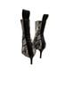 Steve Madden Snake Print Black White Ankle Boots Size 7 - photo 2
