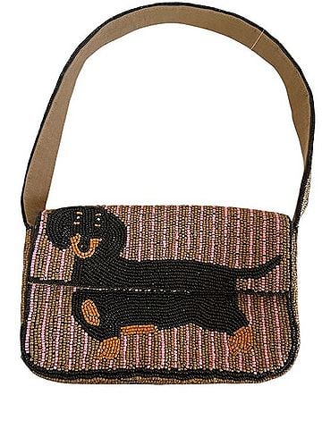 Anthropologie The Fiona Dachshund Dog Beaded Bag Shoulder Bag (view 2)
