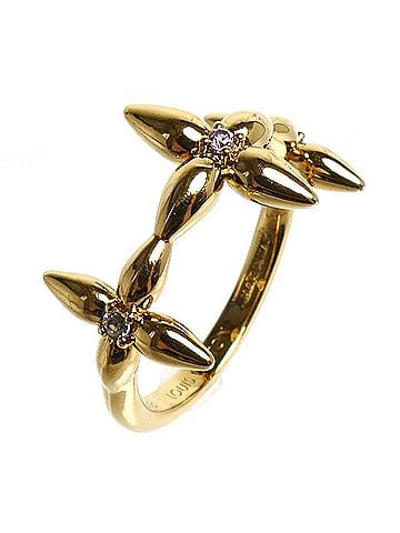 Louis Vuitton LOUIS VUITTON Louis Vuitton GP Rhinestone Ring Louisette Signature M1439S Women's (view 2)
